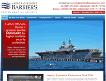 Tablet Screenshot of harboroffshorebarriers.com